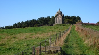 The old way in. The footpath up to the mausoleum in 2017