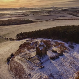 A moody view on a winters day. 
©www.BorderArchaeology.co.uk